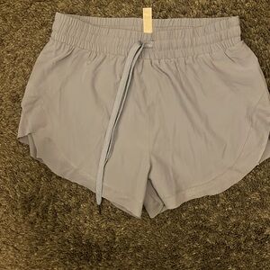 Halara blue workout shorts